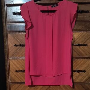 Studio I Hot Pink Cap-Sleeve Blouse